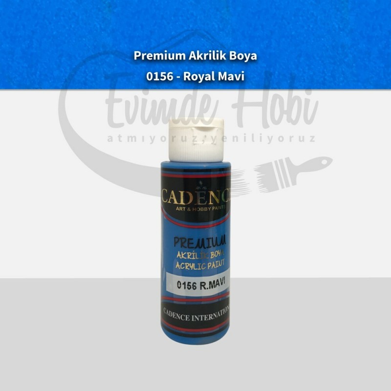 Premium Akrilik Boya 0156 Royal Mavi 70ML