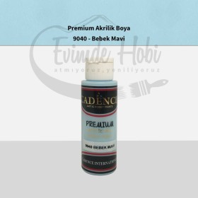 Premium Akrilik Boya 9040 Bebek Mavi 70ML