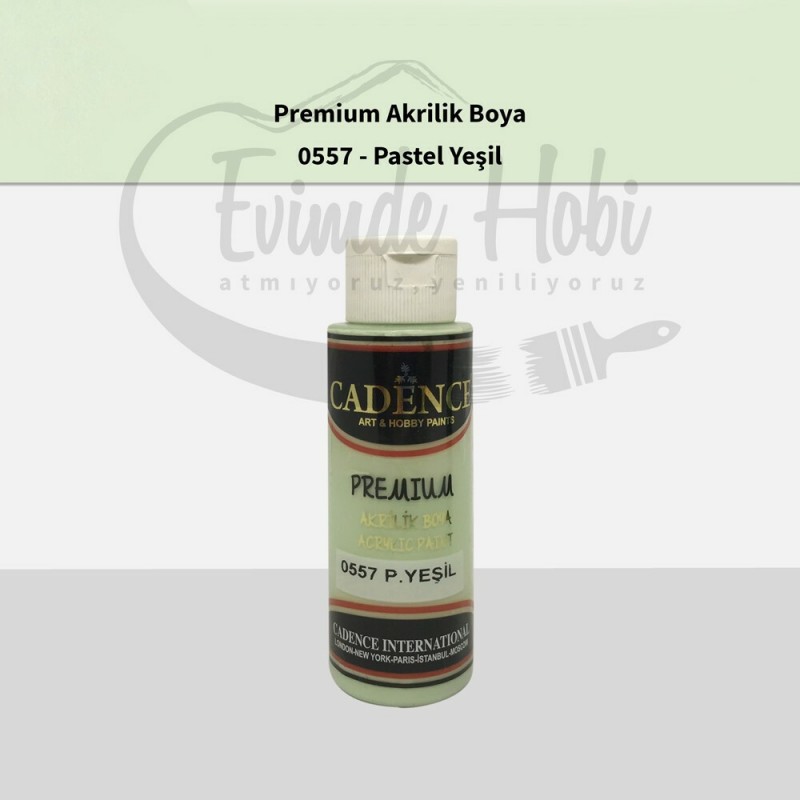 Premium Akrilik Boya 0557 Pastel Yeşil 70ML