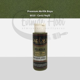 Premium Akrilik Boya 8010 Ceviz Yeşili 70ML