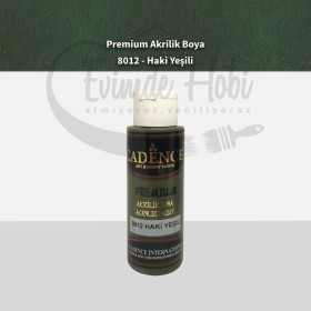 Premium Akrilik Boya 8012 Haki Yeşili 70ML