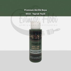 Premium Akrilik Boya 8018 Yaprak Yeşili 70ML