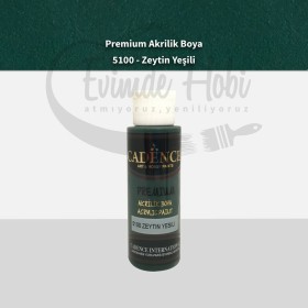 Premium Akrilik Boya 5100 Zeytin Yeşili 70ML