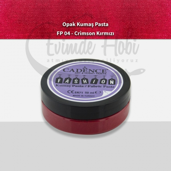 FP04 Crimson Kırmızı - Fashion Kumaş Pasta
