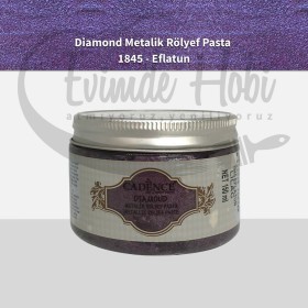 1845 Eflatun Diamond Rölyef Pasta