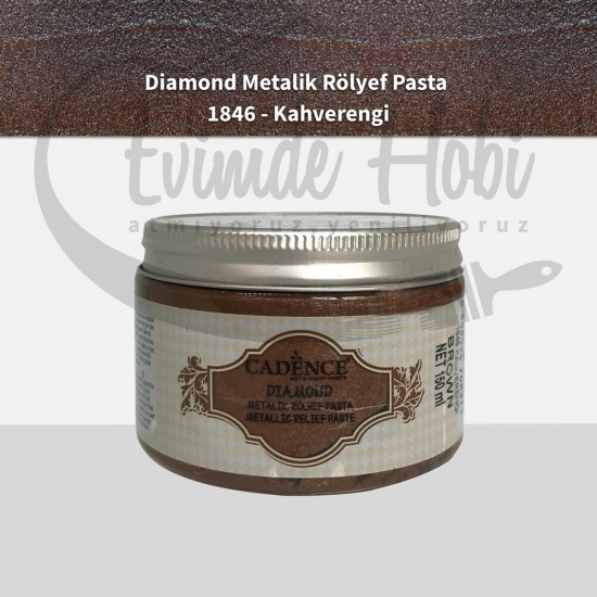 1846 Kahverengi Diamond Rölyef Pasta