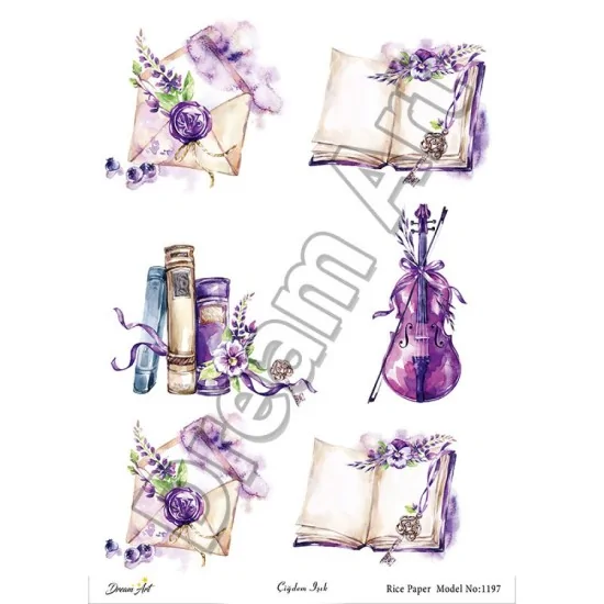 Model 1197 DreamArt Pirinç Dekopaj Kağıdı Model 1197 DreamArt Pirinç Dekopaj Kağıdı