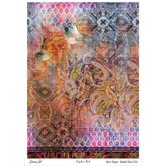 Model 1232 DreamArt Pirinç Dekopaj Kağıdı Model 1232 DreamArt Pirinç Dekopaj Kağıdı