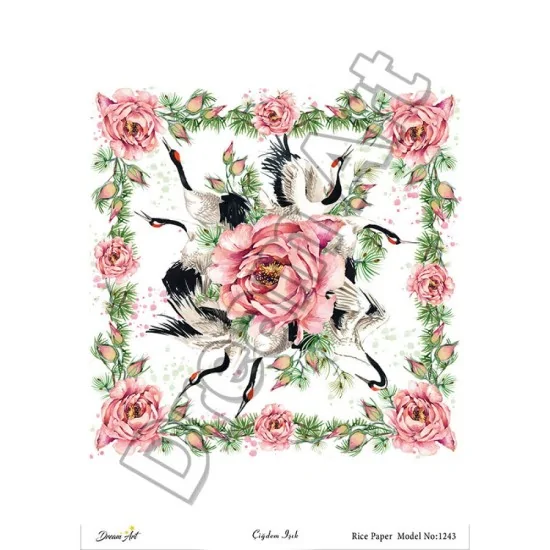 Model 1243 DreamArt Pirinç Dekopaj Kağıdı Model 1243 DreamArt Pirinç Dekopaj Kağıdı