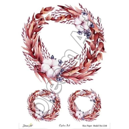 Model 1248 DreamArt Pirinç Dekopaj Kağıdı Model 1248 DreamArt Pirinç Dekopaj Kağıdı