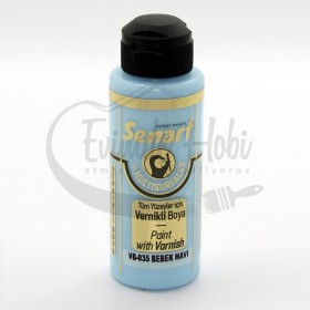 Senart Vernikli Boya VB035 Bebek Mavi 120ml