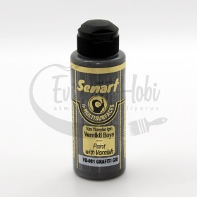 Senart Vernikli Boya VB081 Grafiti Gri 120ml