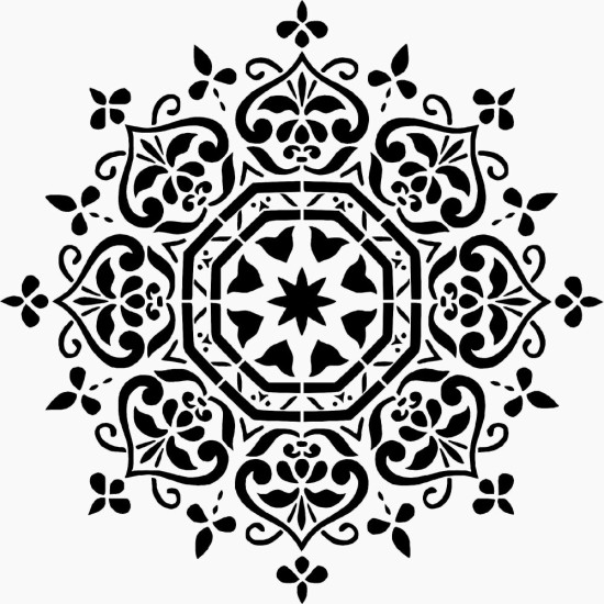 Mandala Model EHD66 Stencil 25x25 cm