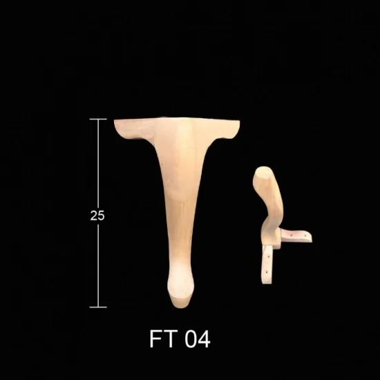 Ahşap Ayak Köşe Mobilya Ayağı FT04