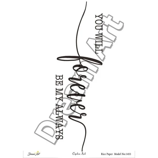 Model 1453 DreamArt Pirinç Dekopaj Kağıdı Model 1453 DreamArt Pirinç Dekopaj Kağıdı