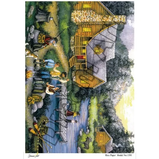 Model 1591 DreamArt Pirinç Dekopaj Kağıdı