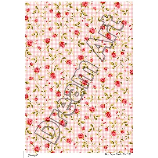 Model 2136 DreamArt Pirinç Dekopaj Kağıdı Model 2136 DreamArt Pirinç Dekopaj Kağıdı