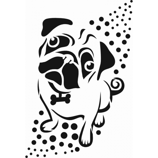 Köpek Desen Stencil EHH20 21x30cm