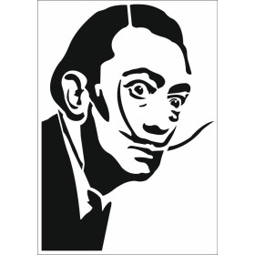 Salvador Dali Desen Stencil EHS04 21x30cm