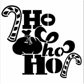 HoHoHo Desen Stencil EHYB30 20x20cm