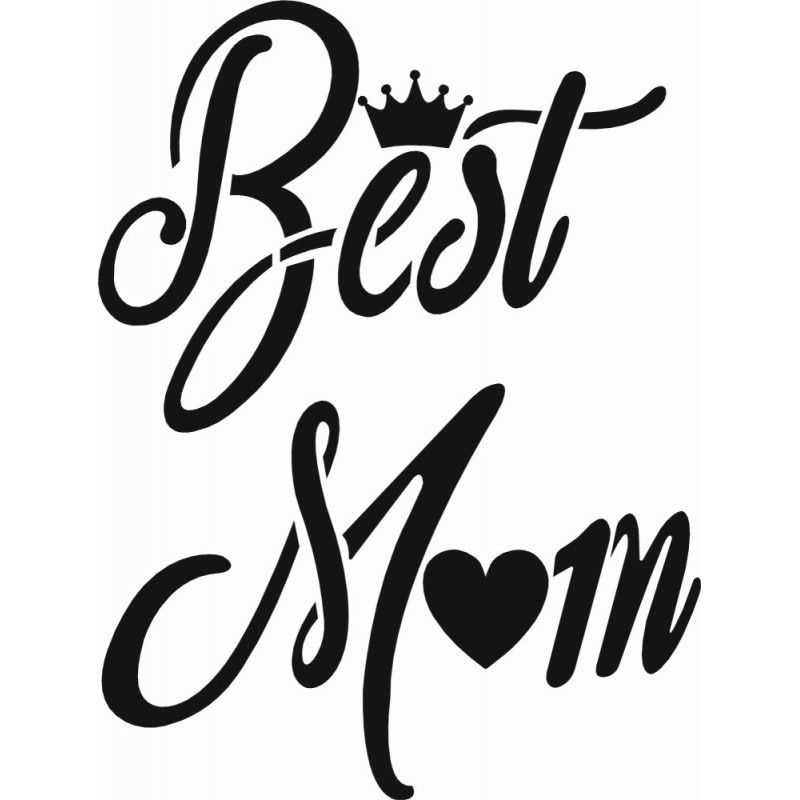 Best Mom Desen Stencil EHY13 21x30cm