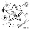 Yıldız Figür Çocuk Stencil 15x15cm CSS06