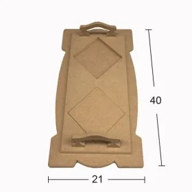 Büyük Karolu Tepsi Oval Kenar T784