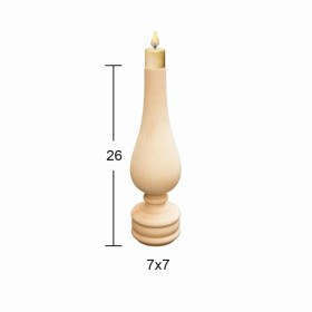 Ahşap Gaz Lambası Şamdan ŞA07 26.5cm