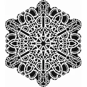 Göbek Dantel Model DS37 Dantel Serisi 25x35 Stencil