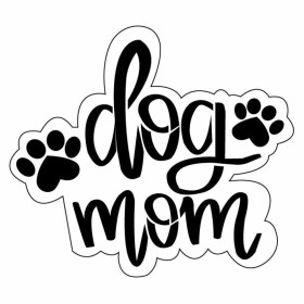 Dog Mom Desen Siluet Stencil EHY23