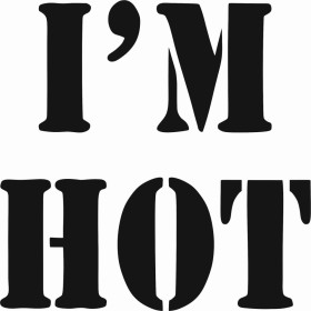 I’m Hot Desen Stencil EHY72 20x20cm