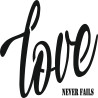 Love Never Fails Desen Stencil EHY79 20x20cm