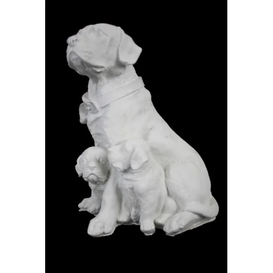 HYK702 Çift Yavrulu Köpek Ham Polyester Obje HYK702 Çift Yavrulu Köpek Ham Polyester Obje