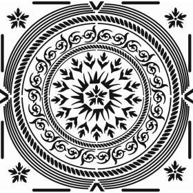 Mandala Desen Stencil EHML06 45x45cm