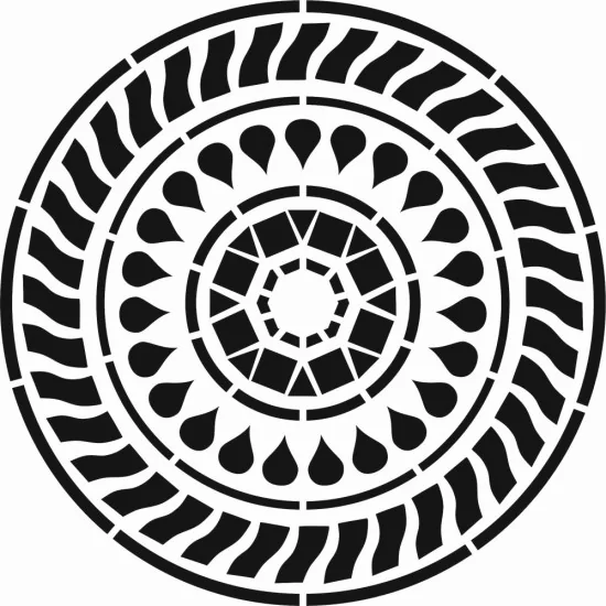 Mandala Desen Stencil EHML08 25x25cm Mandala Desen Stencil EHML08 25x25cm