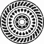 Mandala Desen Stencil EHML08 25x25cm Mandala Desen Stencil EHML08 25x25cm