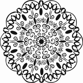 Mandala Desen Stencil EHML10 20x20cm