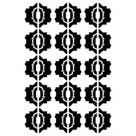 Geometrik Desen Stencil EHDD07 21x30cm