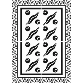 Zeytin Desen Stencil EHDD12 25x35cm
