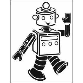 Robot Desen Stencil EHÇ02 25x35cm