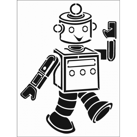 Robot Desen Stencil EHÇ02 25x35cm