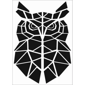 Baykuş Desen Stencil EHVH01 25x35cm