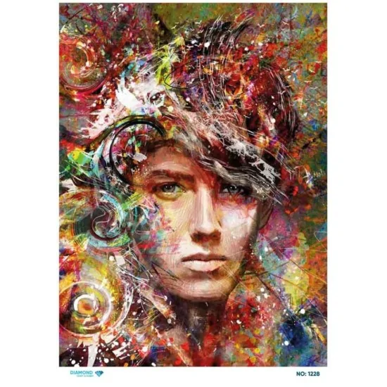 1228 Diamond Pirinç Dekopaj Kağıdı 30x42cm 1228 Diamond Pirinç Dekopaj Kağıdı 30x42cm