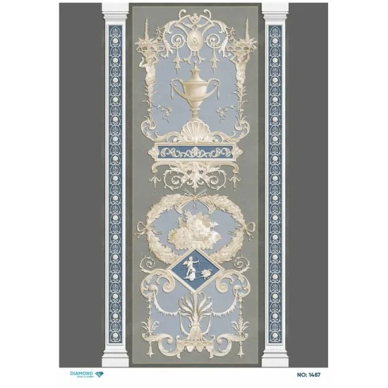 1487 Diamond Pirinç Dekopaj Kağıdı 30x42cm 1487 Diamond Pirinç Dekopaj Kağıdı 30x42cm