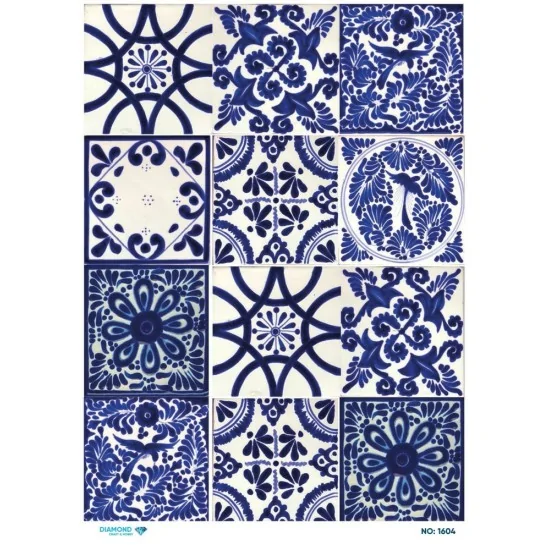 1604 Diamond Pirinç Dekopaj Kağıdı 30x42cm 1604 Diamond Pirinç Dekopaj Kağıdı 30x42cm