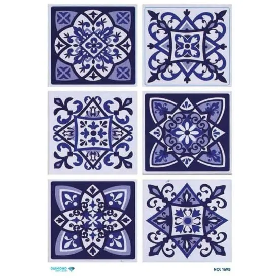 1695 Diamond Pirinç Dekopaj Kağıdı 30x42cm 1695 Diamond Pirinç Dekopaj Kağıdı 30x42cm