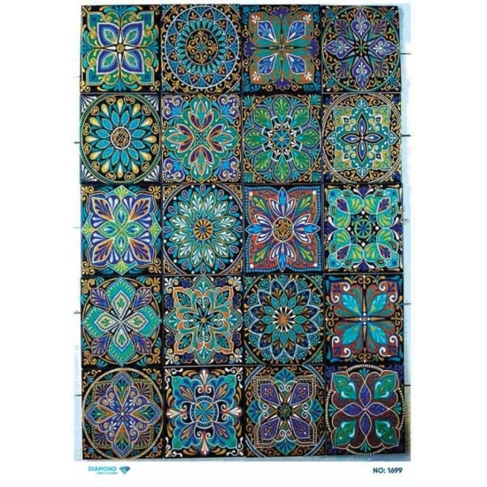 1699 Diamond Pirinç Dekopaj Kağıdı 30x42cm