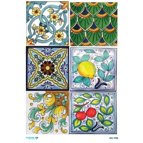 1705 Diamond Pirinç Dekopaj Kağıdı 30x42cm 1705 Diamond Pirinç Dekopaj Kağıdı 30x42cm