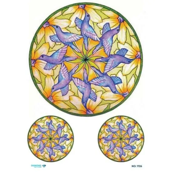 1726 Diamond Pirinç Dekopaj Kağıdı 30x42cm 1726 Diamond Pirinç Dekopaj Kağıdı 30x42cm