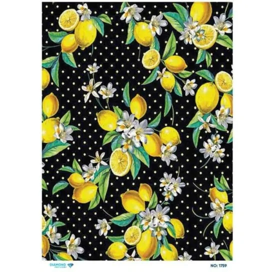 1759 Diamond Pirinç Dekopaj Kağıdı 30x42cm 1759 Diamond Pirinç Dekopaj Kağıdı 30x42cm
